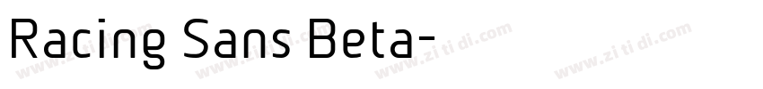Racing Sans Beta字体转换